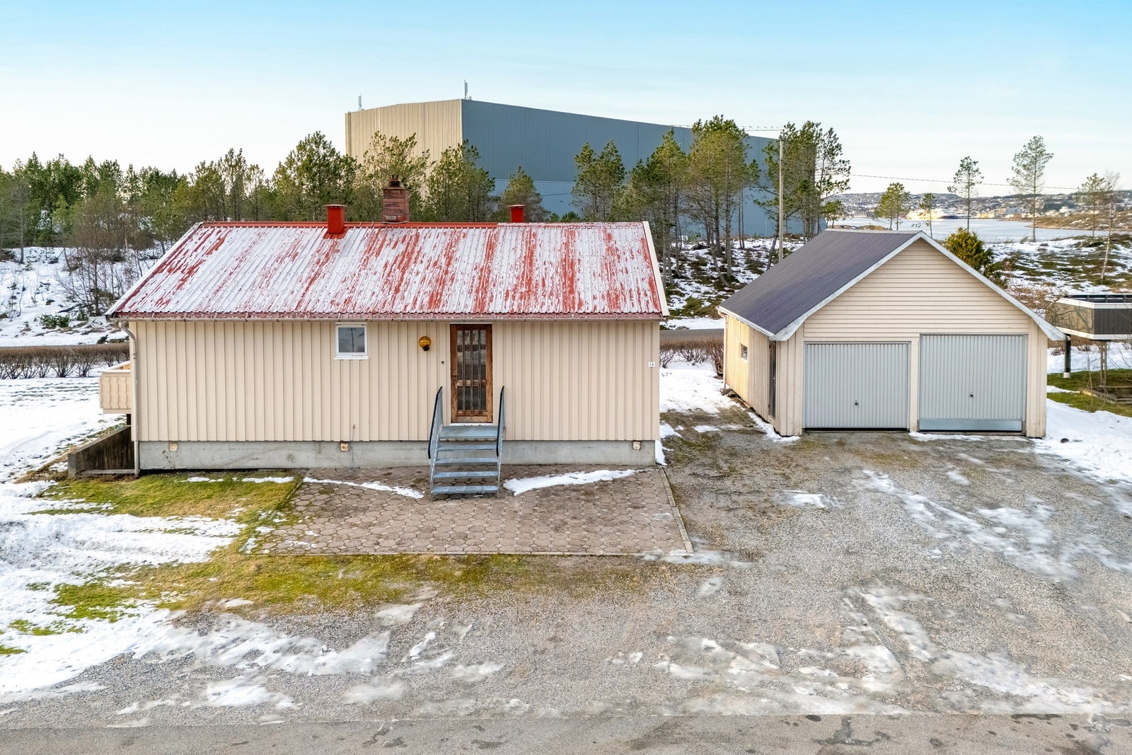 God plass på gårdsplass Galleribilde