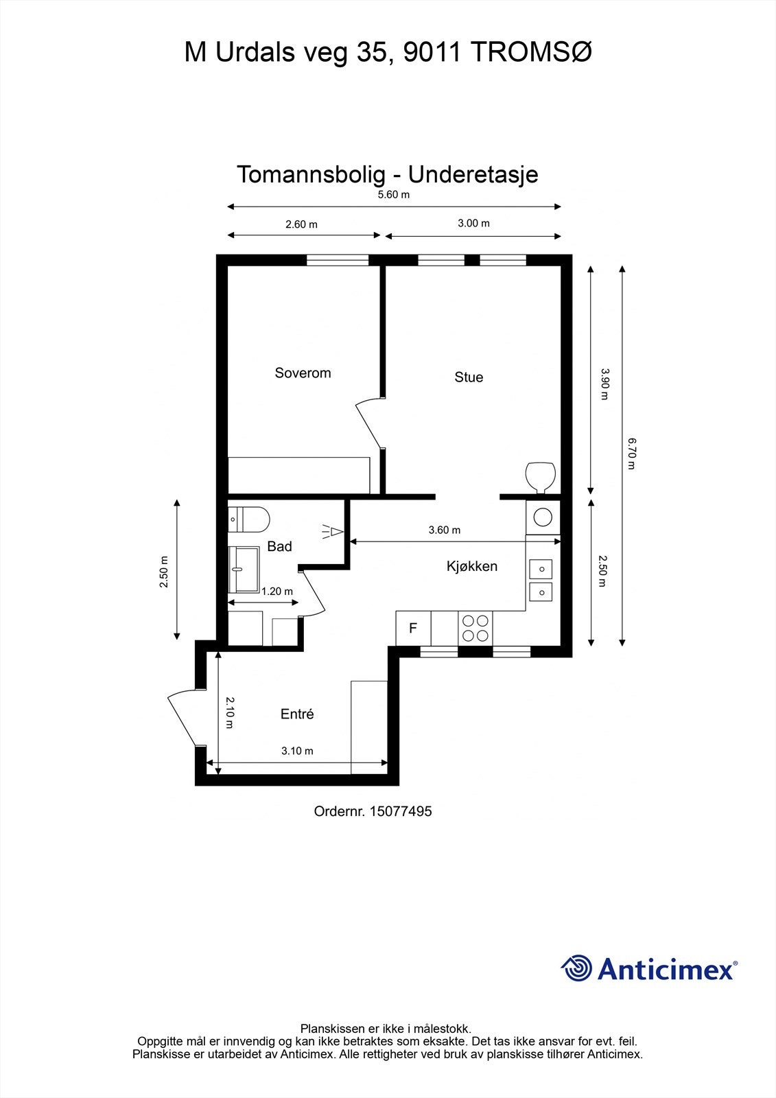 Planillustrasjon u. etasje Galleribilde