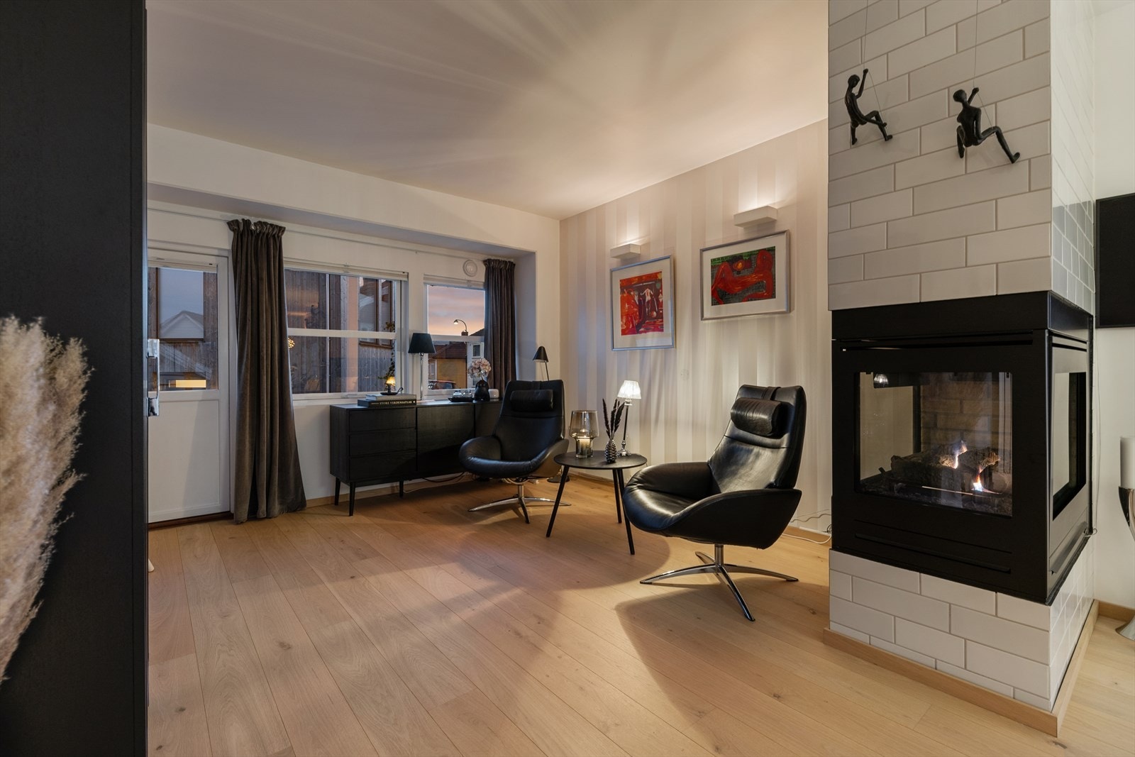 Leiligheten legger til rette for fleksibel innredning, der man enkelt kan skape ulike soner. Galleribilde