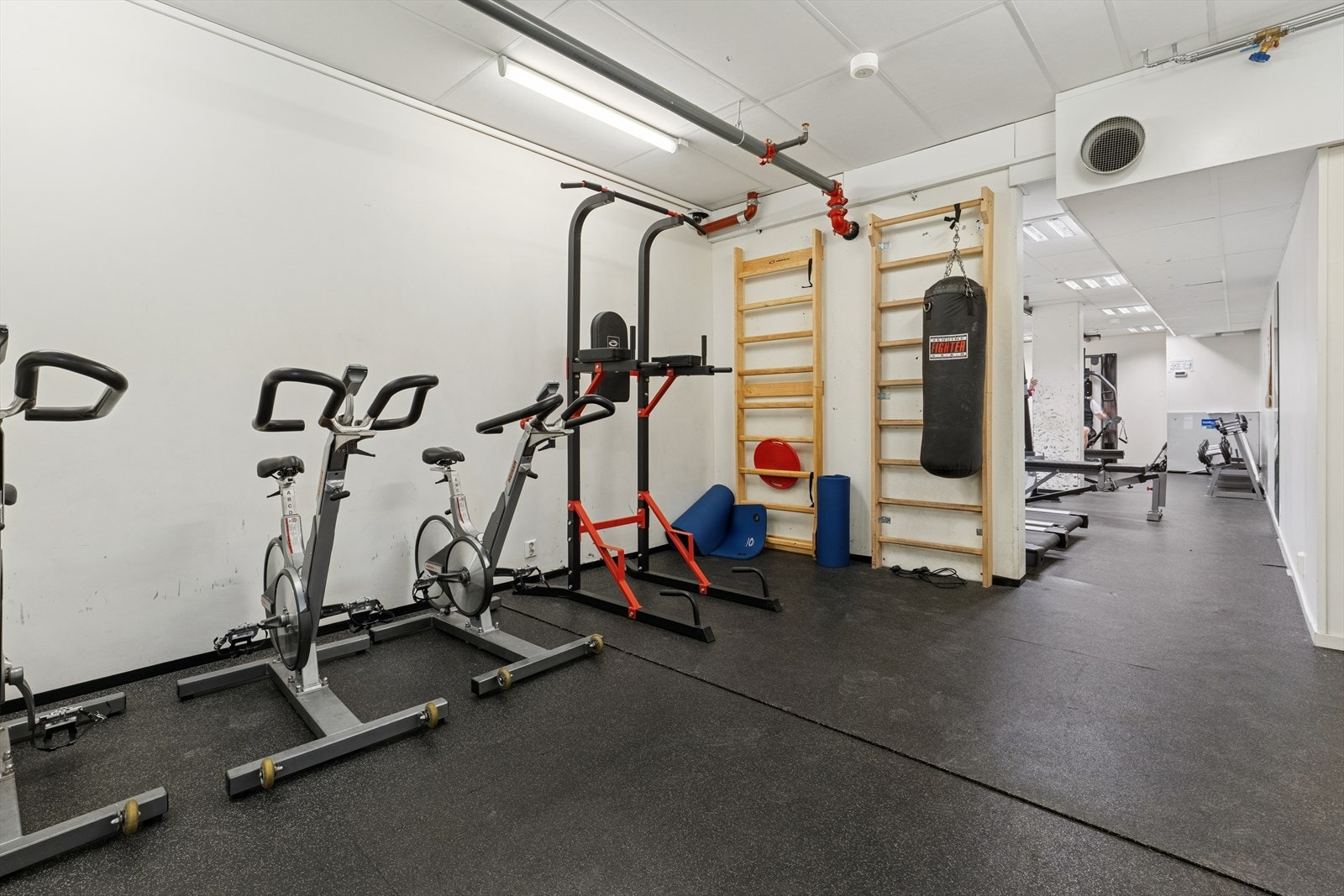 Det er felles trimrom med nabosameiet. Galleribilde