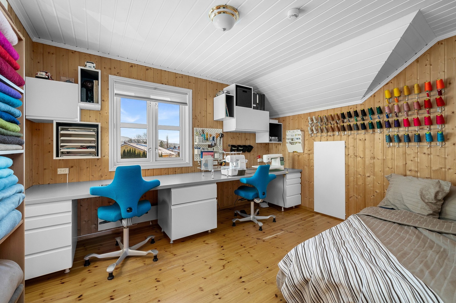 Soverom som i dag brukes som delvis kontor/syrom. Galleribilde