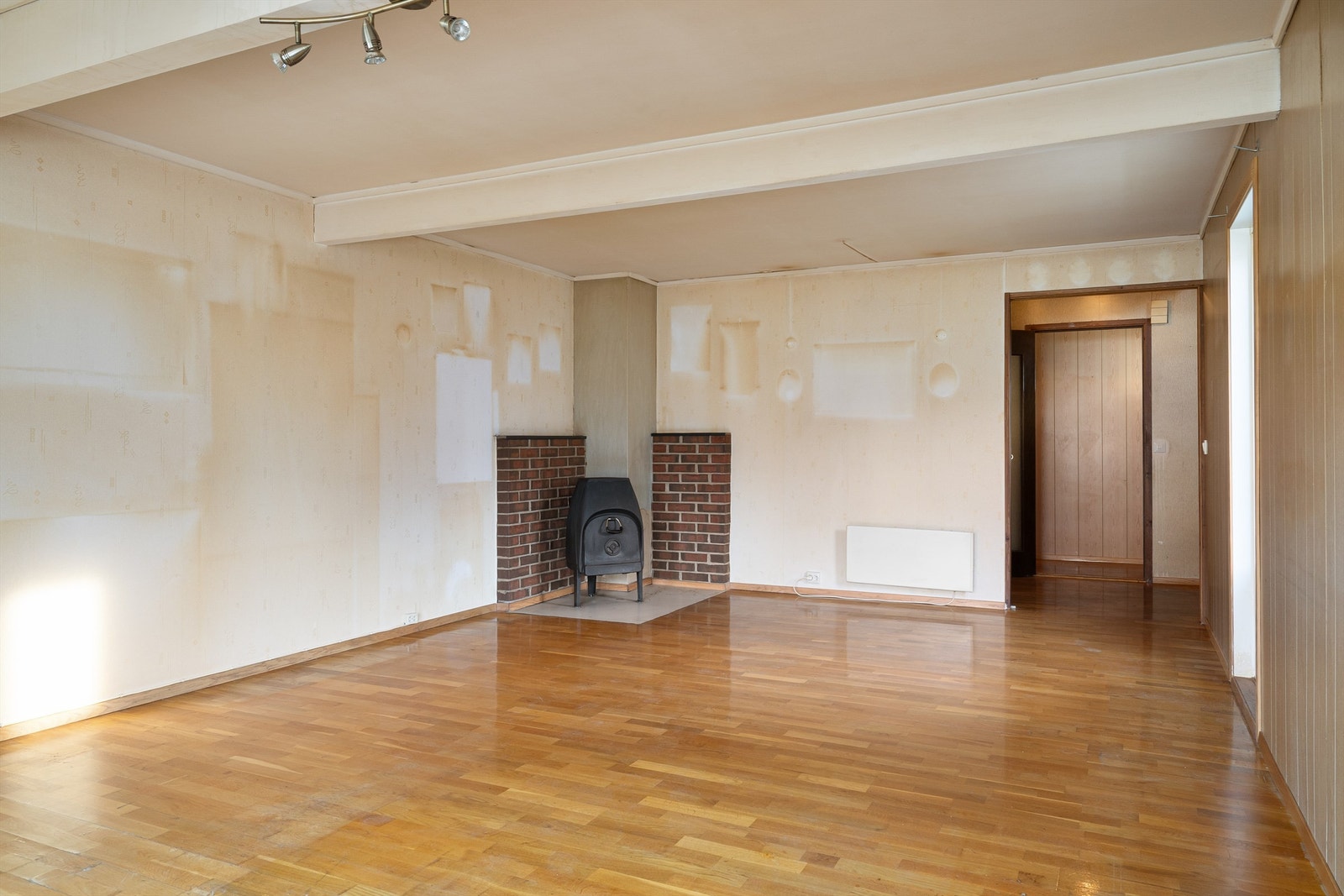 Her har man vedovn som varmer godt de kaldere dagene Galleribilde