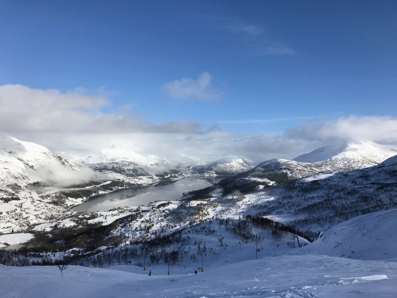 Fantastisk utsikt over dalen. Galleribilde