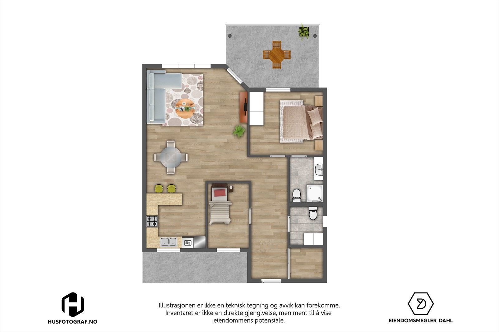 Plantegning 4. etasje. Galleribilde