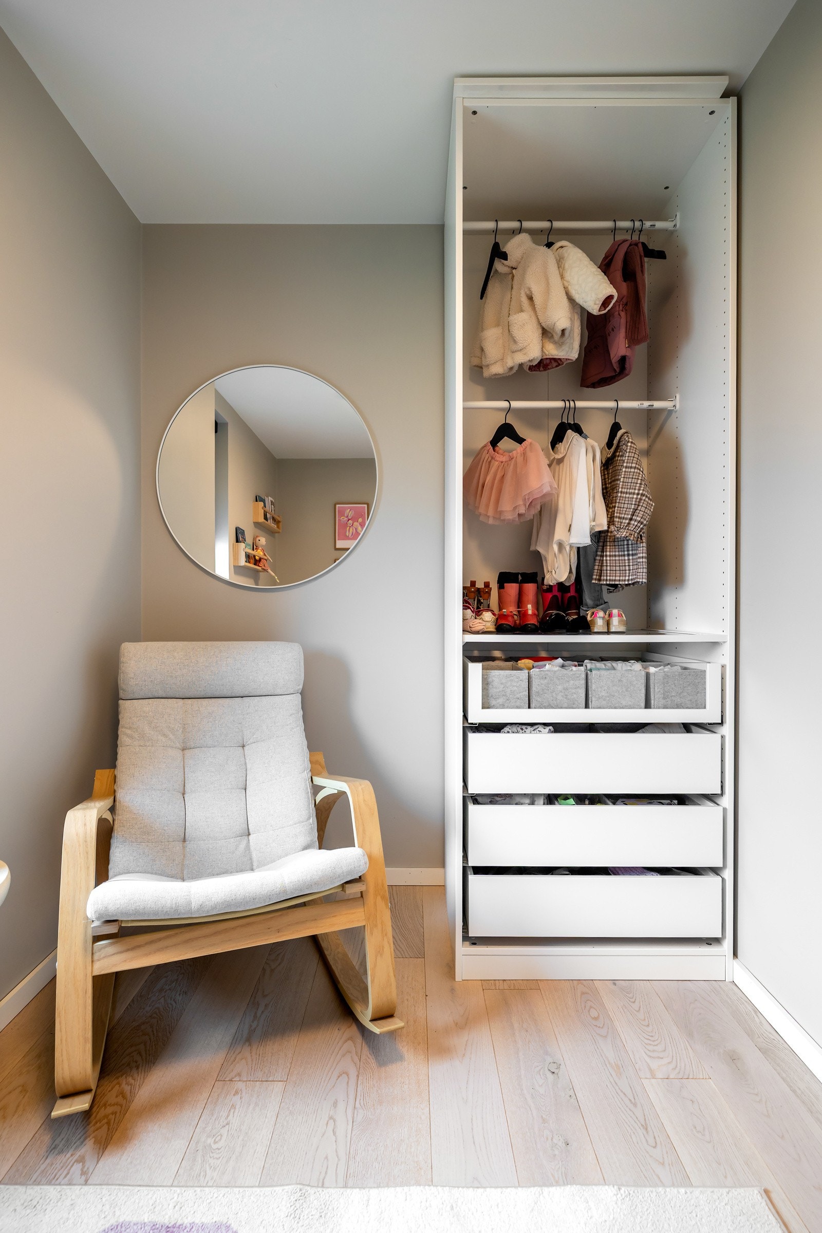 Soverom 3 er også innredet med en garderobe. Galleribilde