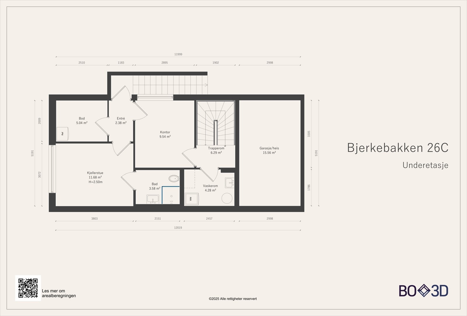 Plantegning underetasje Galleribilde