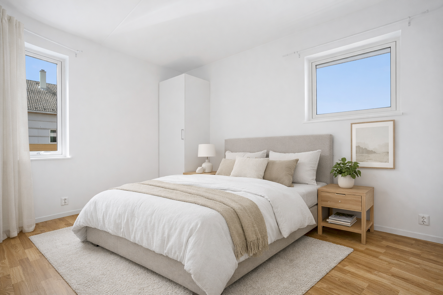 Bra størrelse på hovedsoverom Galleribilde