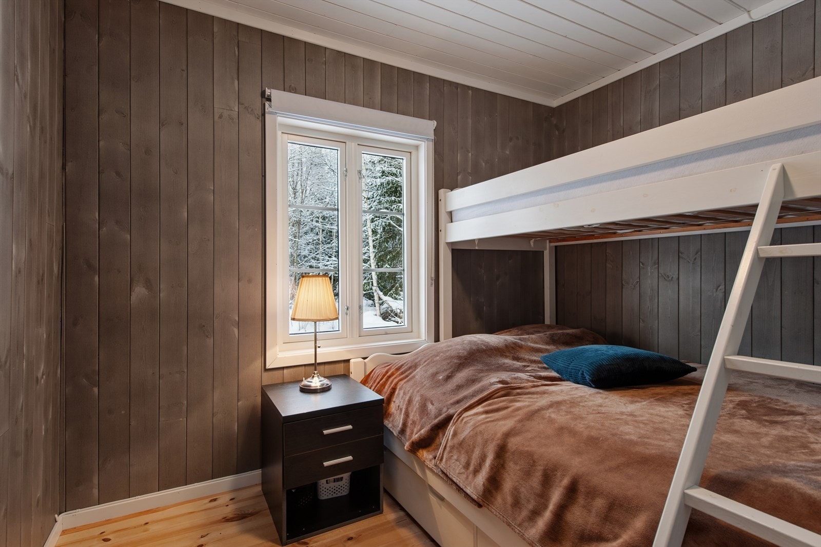 Soverommene har køyesenger, noe som utnytter plassen godt, samtidig som det gir flere sengeplasser. Galleribilde