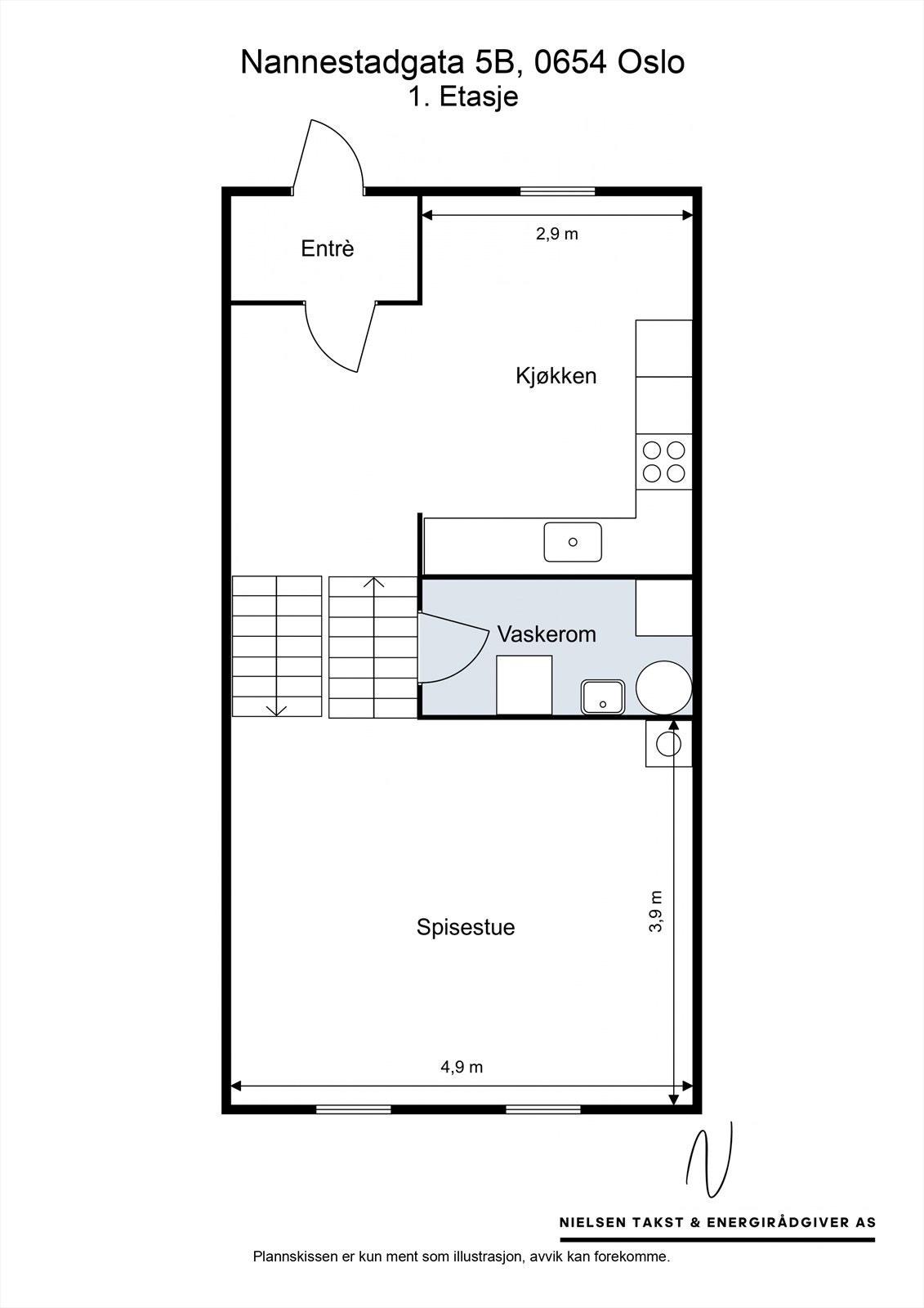 Plantegning - første etasje. Galleribilde