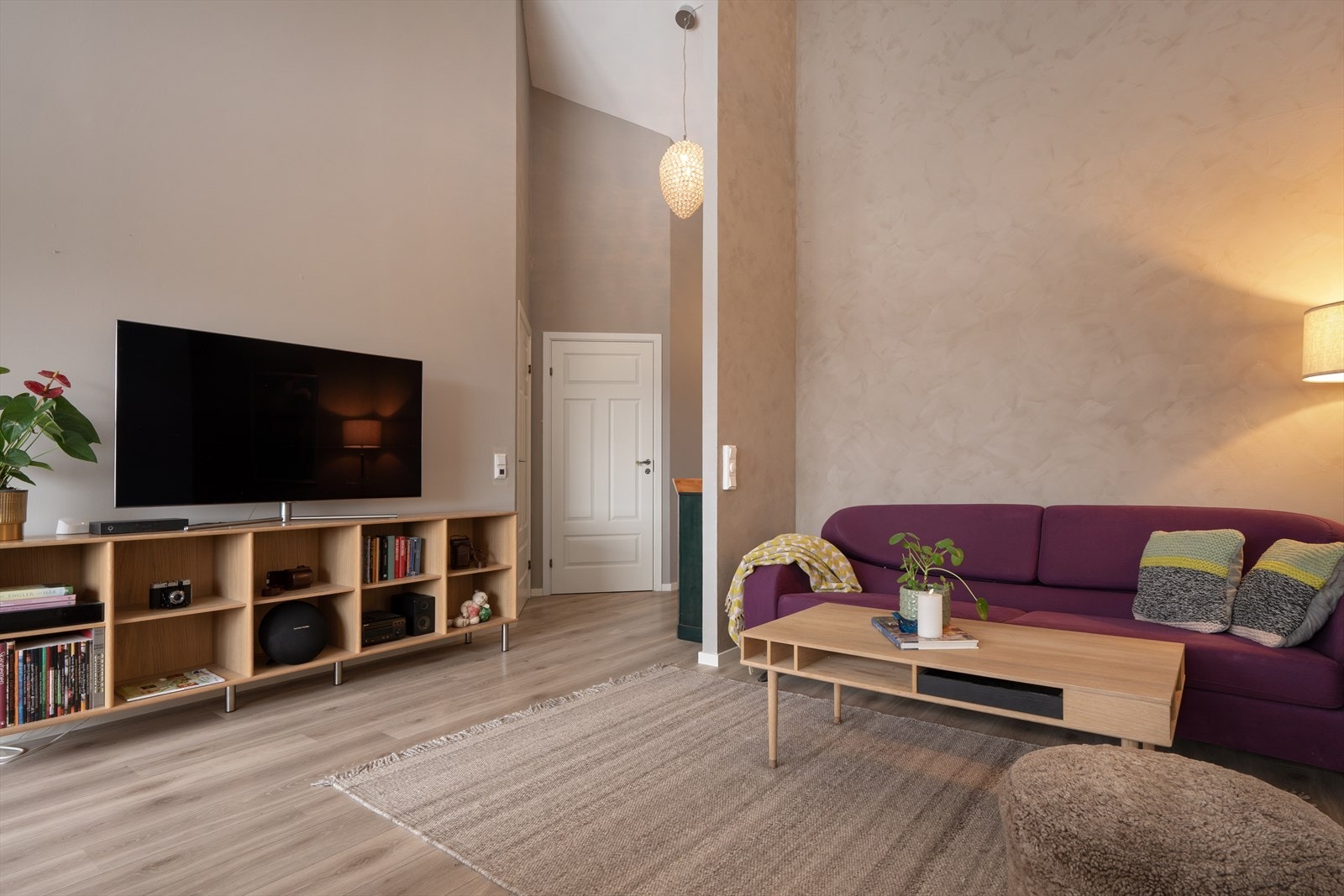 Åpen planløsning gir mange innredningsmuligheter. Galleribilde