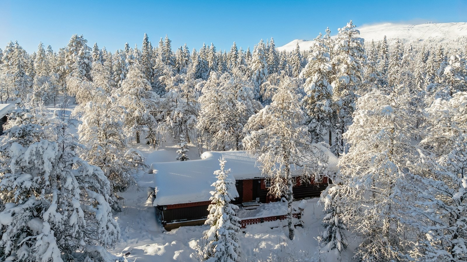Omgitt av skog og fjell, med umiddelbar nærhet til naturen. Punktfestet tomt med mulighet for innløsning. Galleribilde