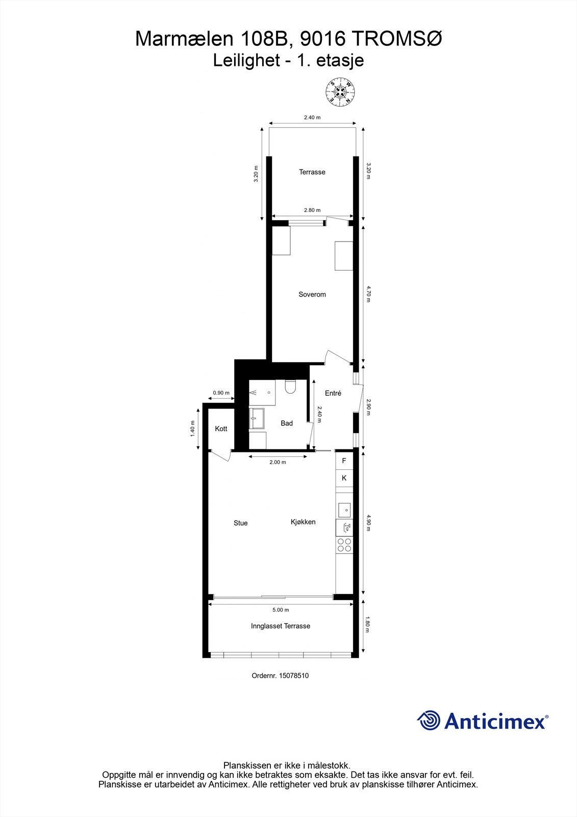 Plantegning 1. etasje Galleribilde