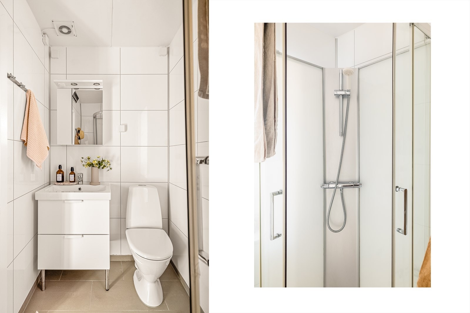 - Lyst bad på 3,3 m² - Galleribilde