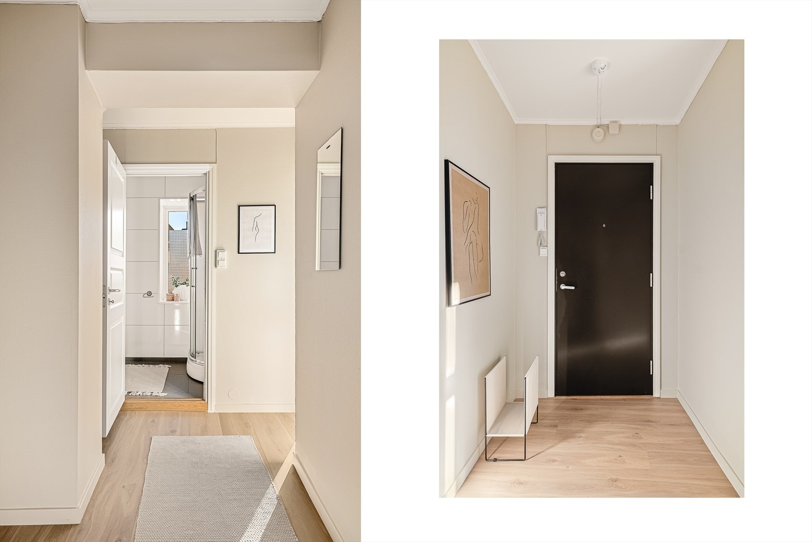 - Det første du møter er en lys og innbydende entré på 6,8 m² - Galleribilde