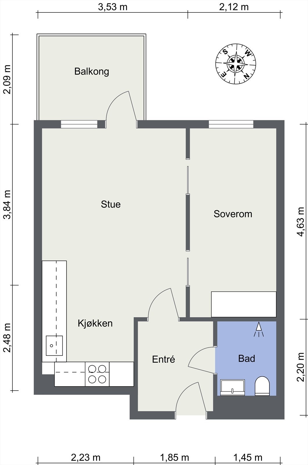 Plantegning. Galleribilde