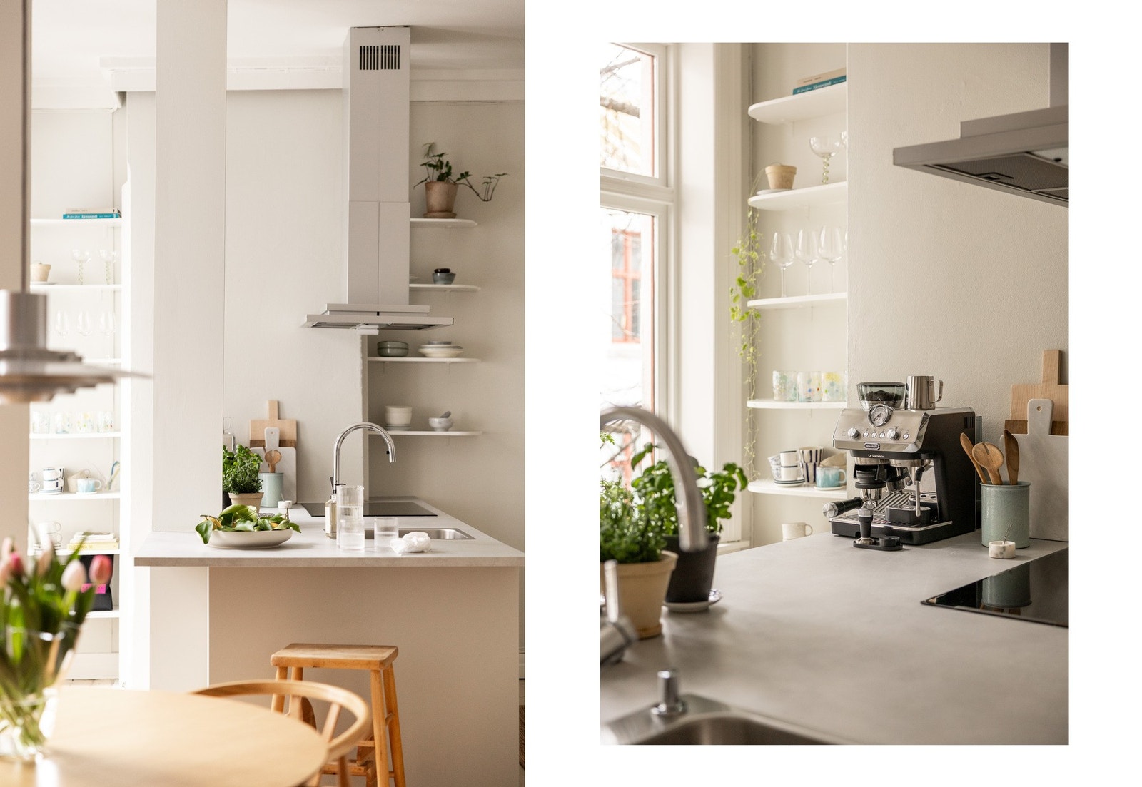 Leiligheten byr på en unik planløsning, originale tregulv, peis og generøs takhøyde med rosett og stukkatur. Galleribilde