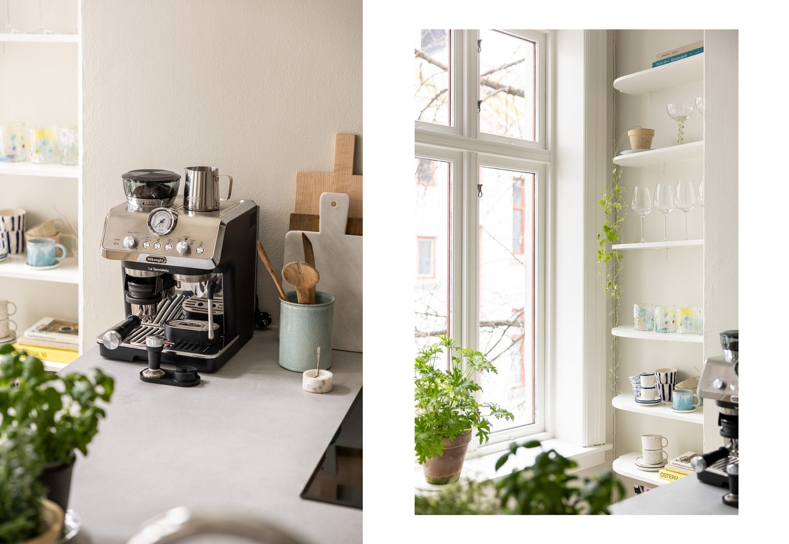 Kjøkkenvifte er fra Gaggenau samt koketopp og stekeovn fra AEG. Galleribilde