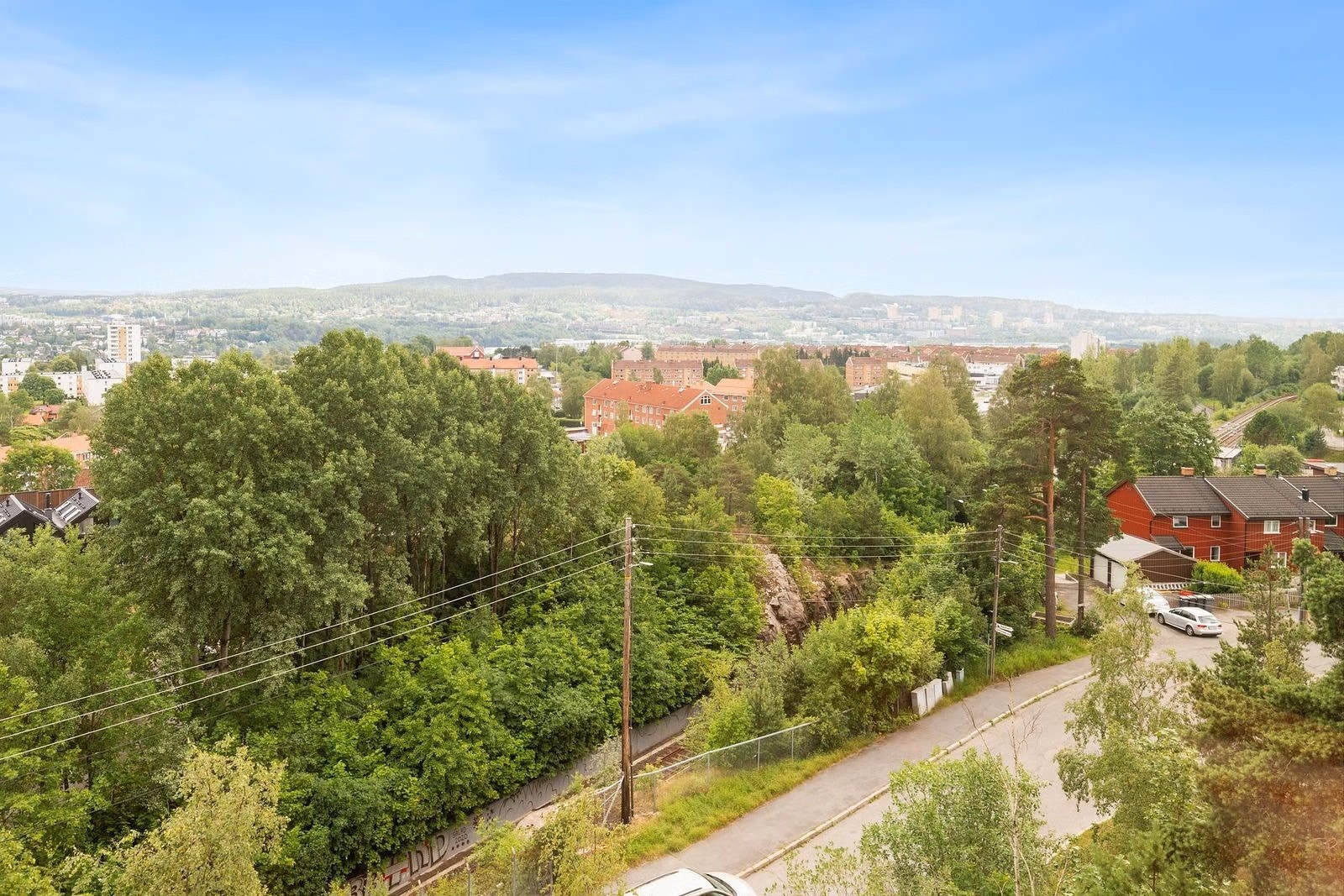 Utsikt om sommeren Galleribilde