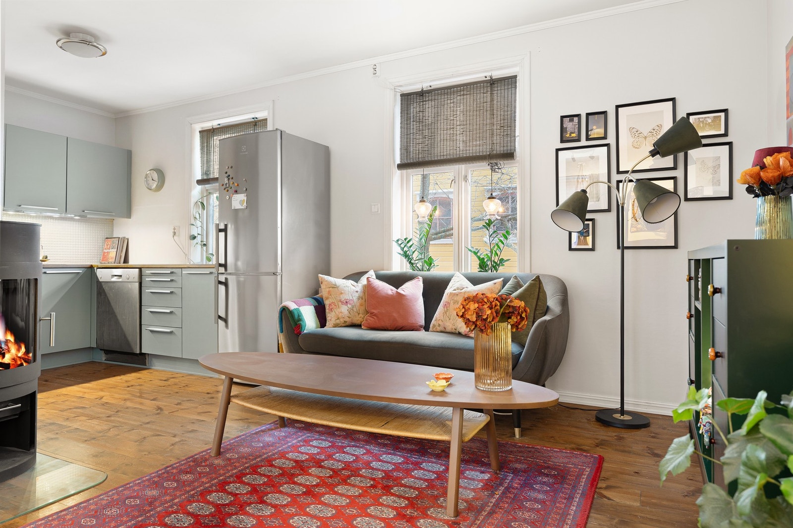 Den praktiske planløsningen byr på flere gode møbleringsmuligheter. Galleribilde