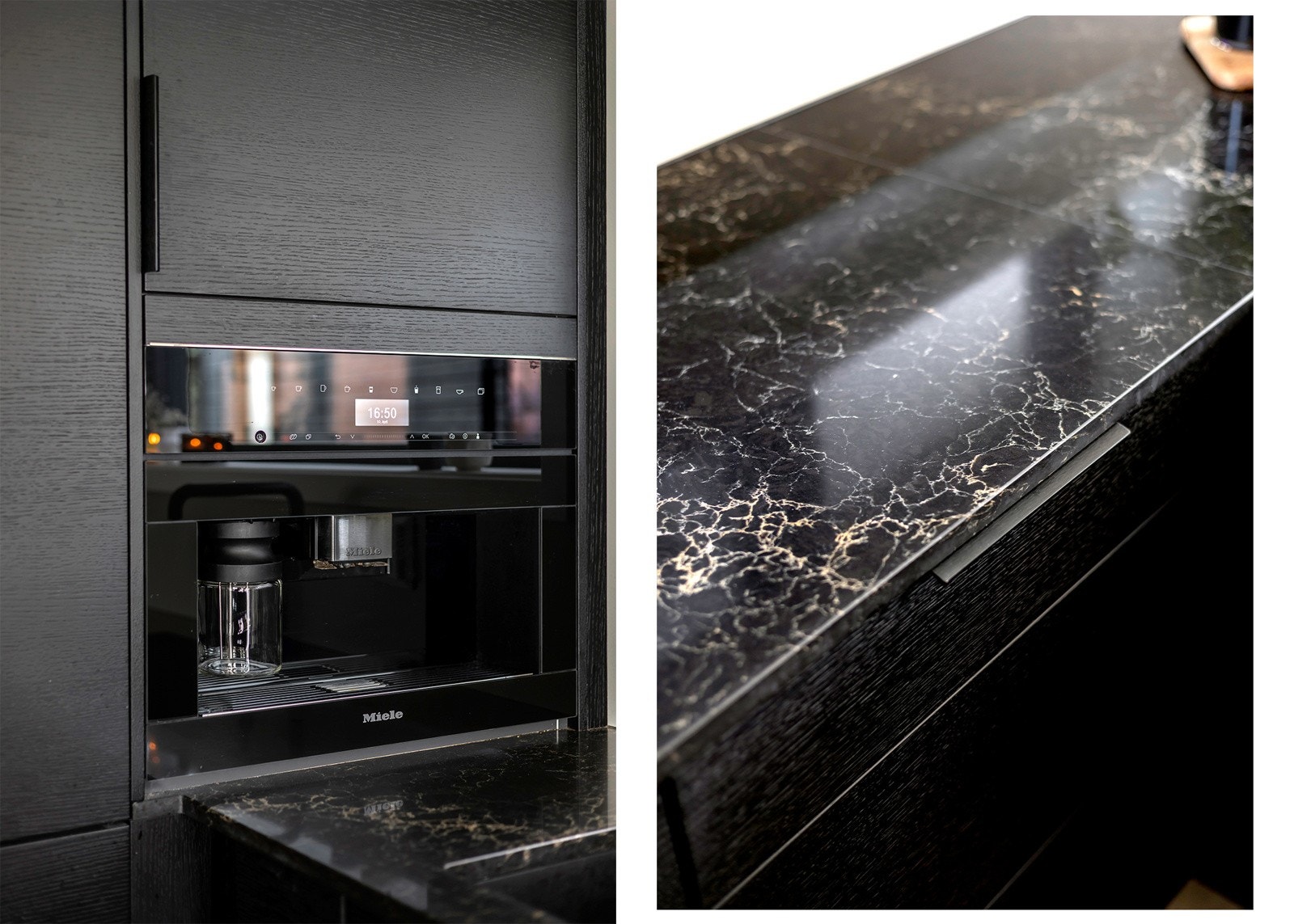 Kjøkkenet er godt utstyrt med integrerte hvitevarer, inkludert induksjonstopp, stekeovn, dampovn, vinskap, kaffemaskin, oppvaskmaskin og kjøl/frys. Galleribilde