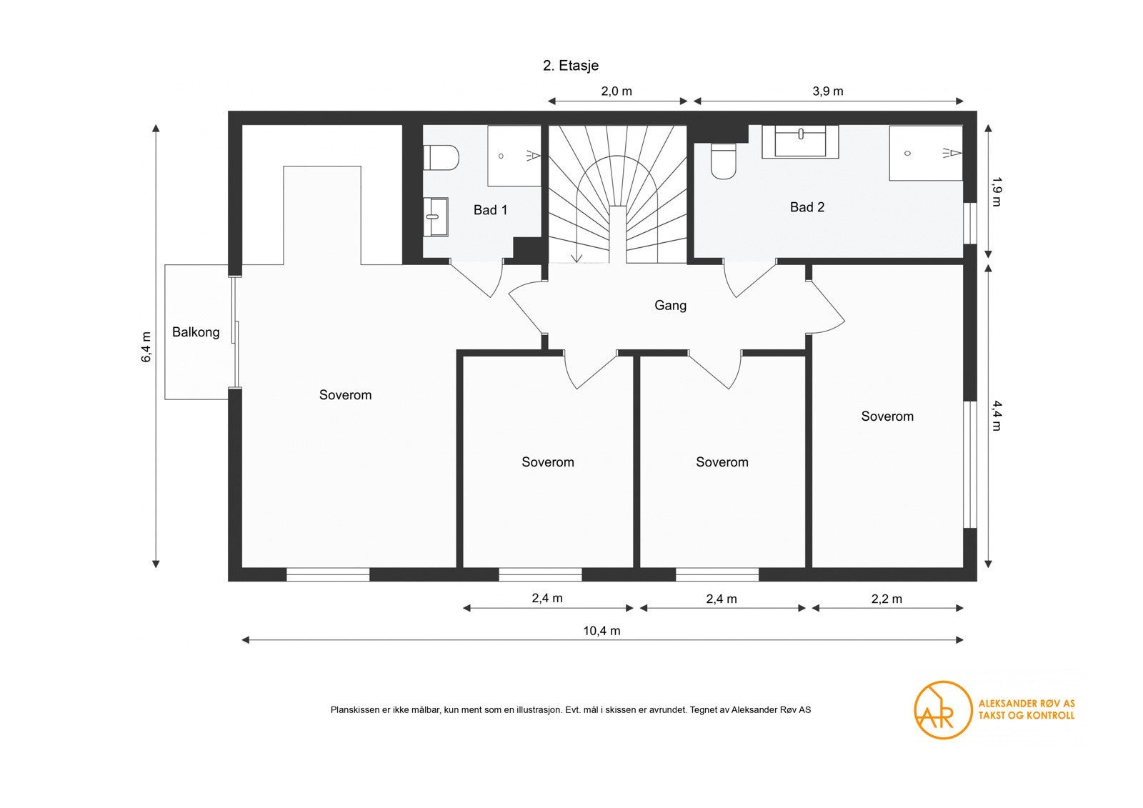 Planløsning 2. Etasje Galleribilde