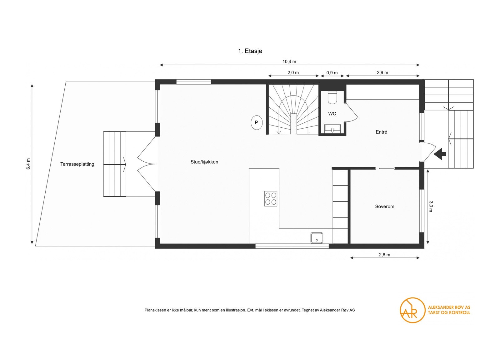 Planløsning 1. Etasje Galleribilde