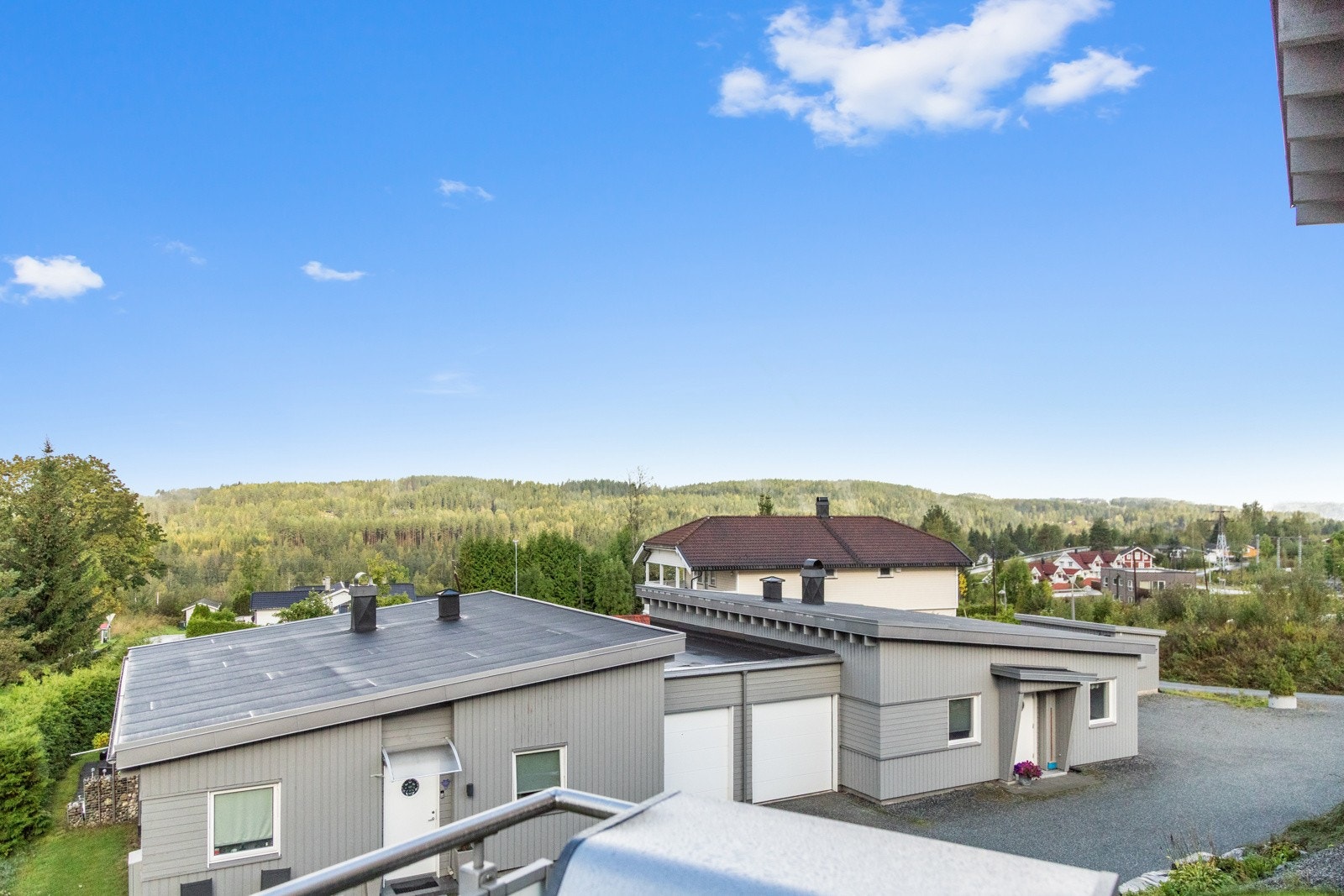 Utsikten fra balkongen Galleribilde