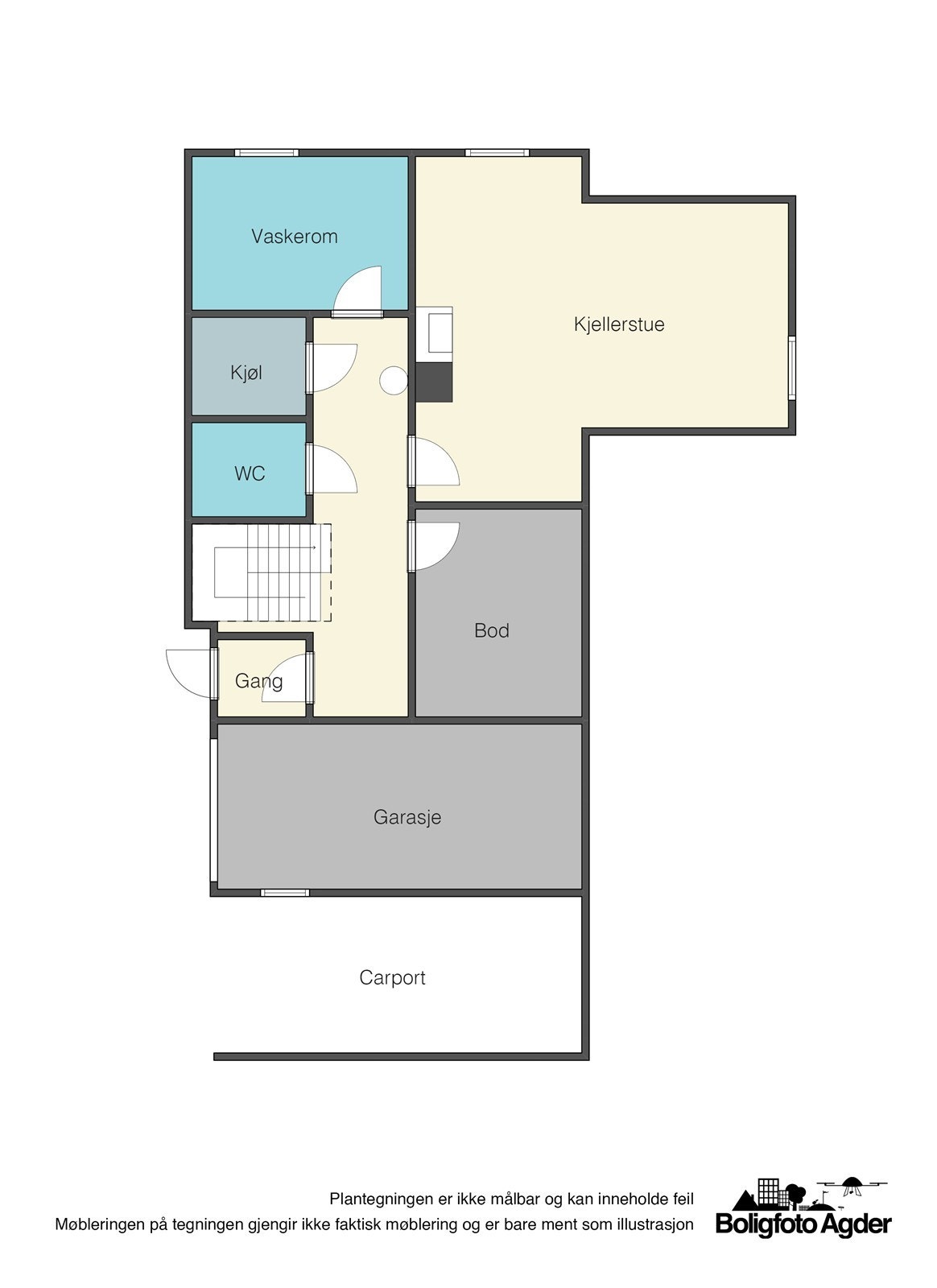 Planskisse - underetasje Galleribilde