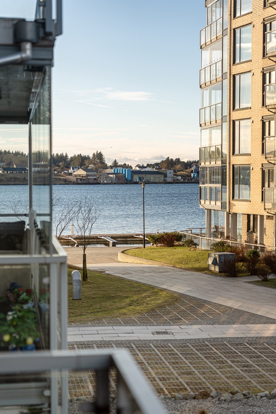 Utsikten fra terrassen Galleribilde