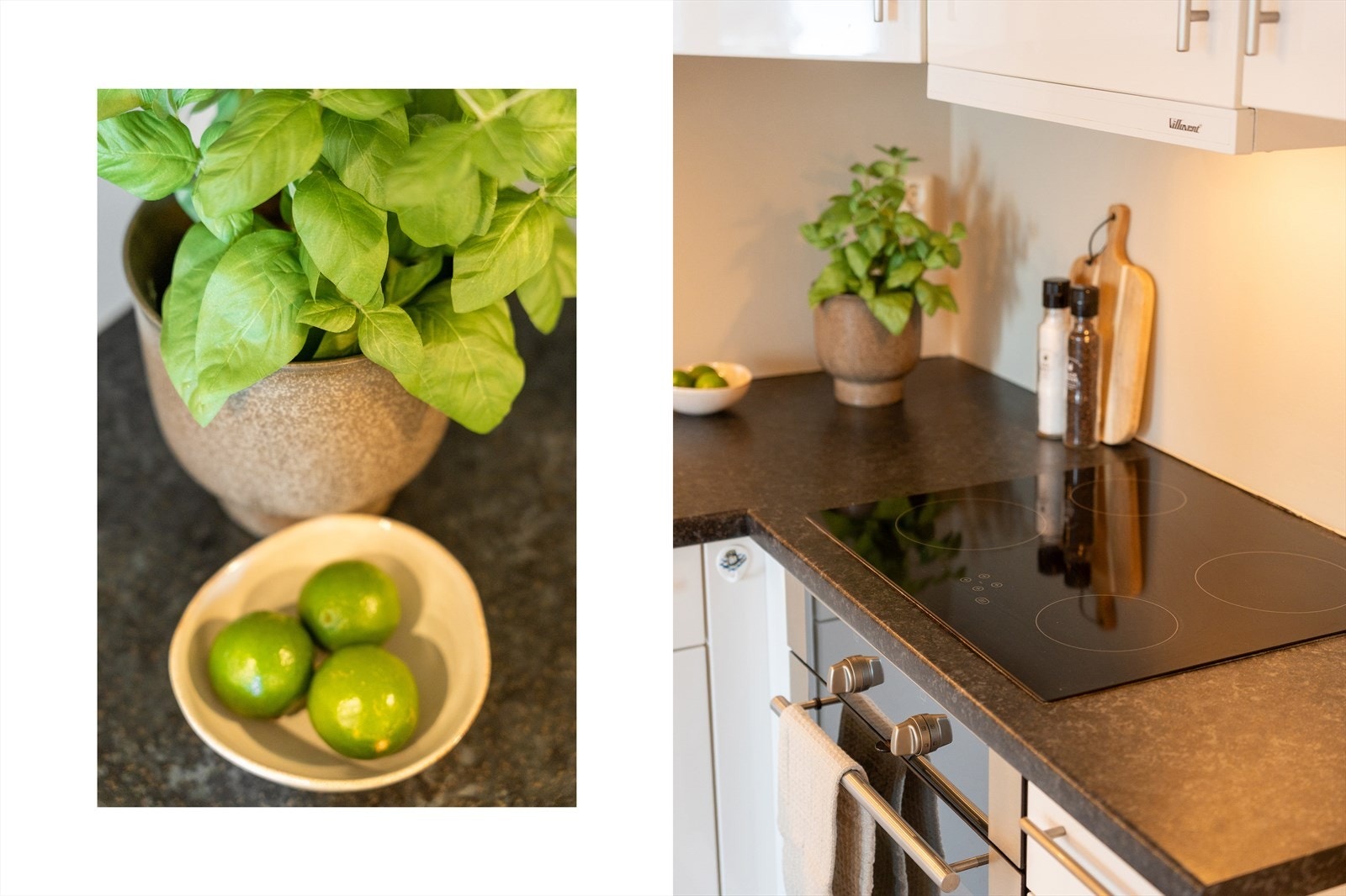 På kjøkkenet medfølger oppvaskmaskin, komfyr og platetopp Galleribilde