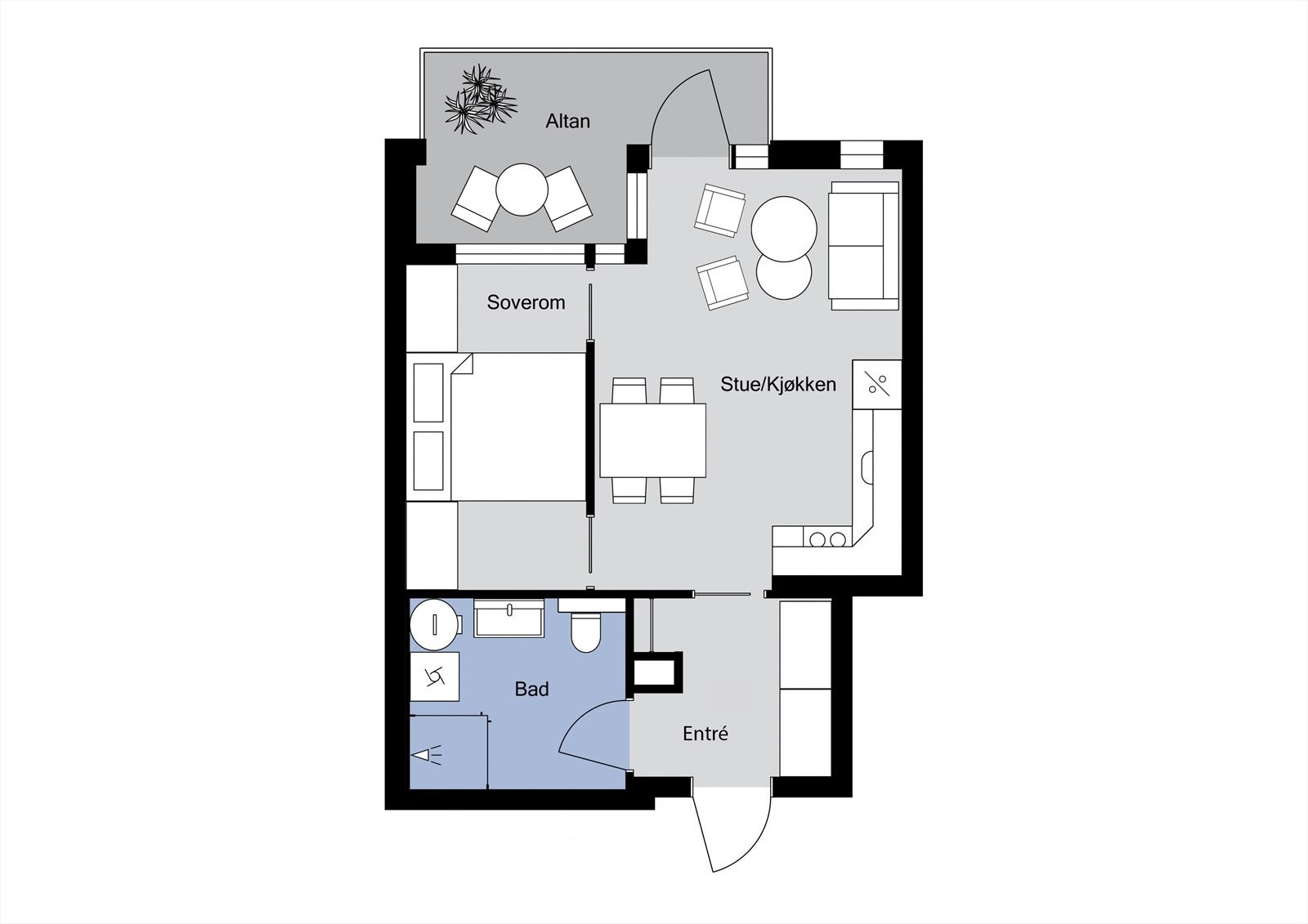 Plantegning - Leiligheten Galleribilde