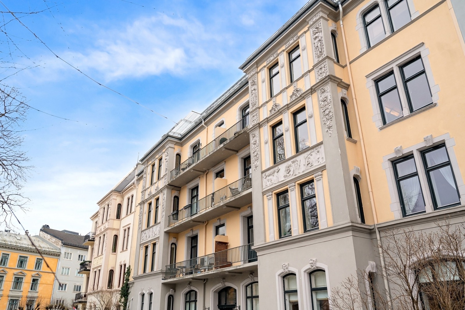 Oscars gate 76 B ligger i særs fredfulle og tilbaketrukne omgivelser. Galleribilde