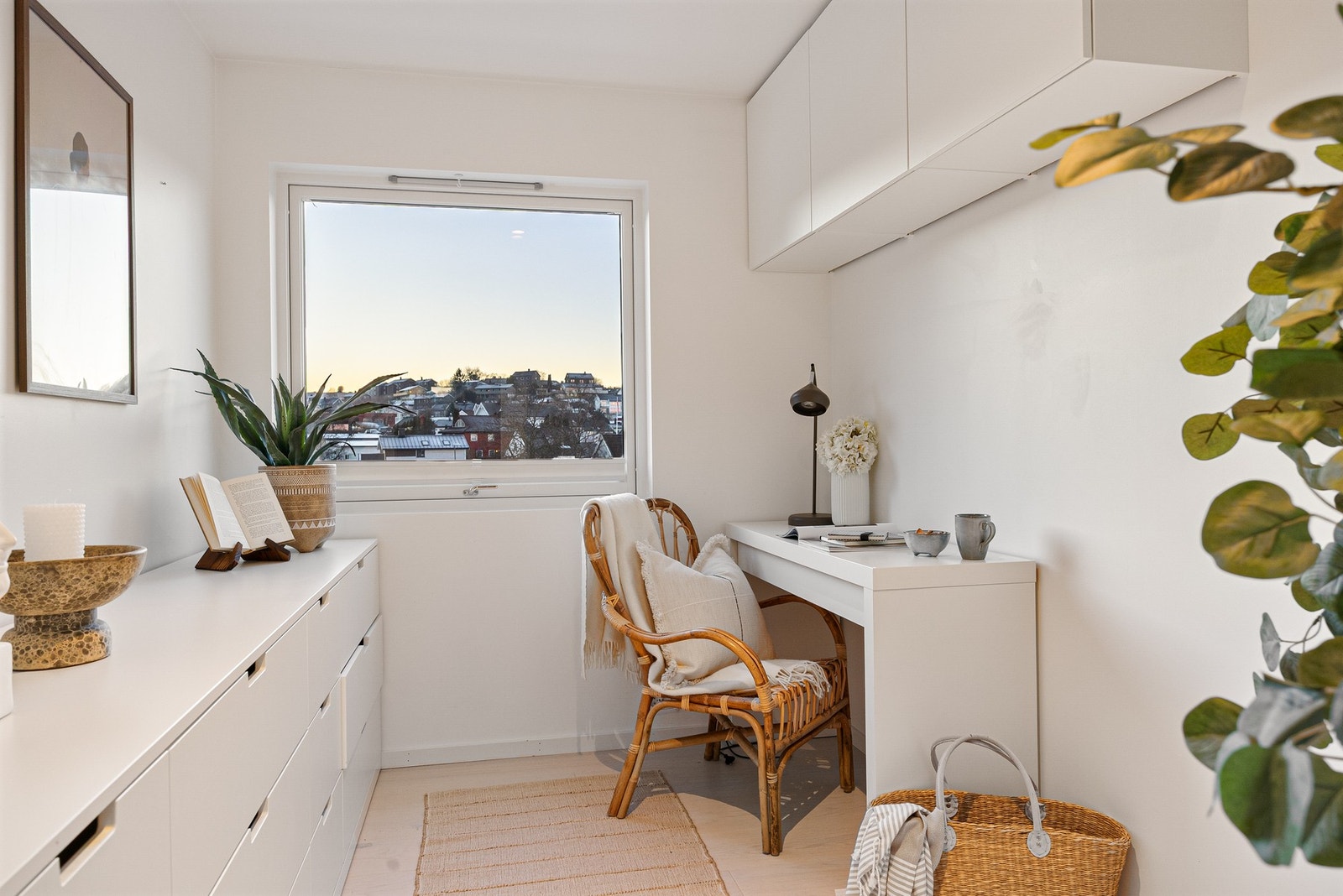 Soverom nummer 4 er i dag i bruk som hjemmekontor. Galleribilde