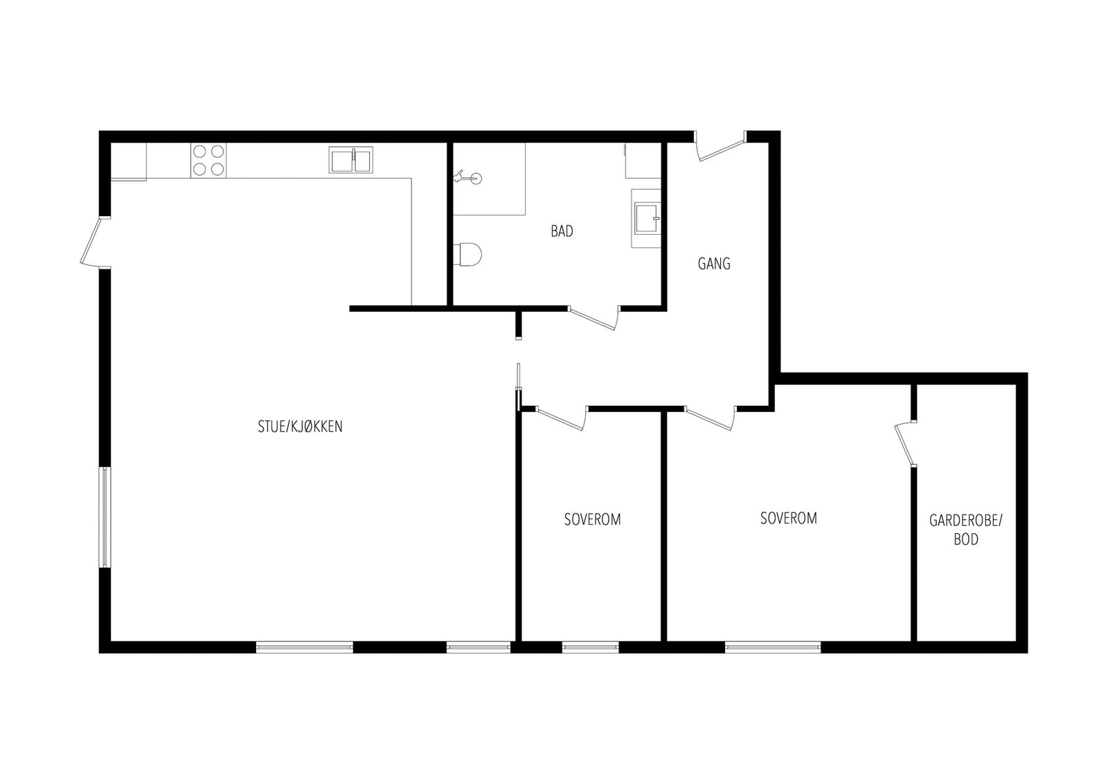 Plantegning Galleribilde