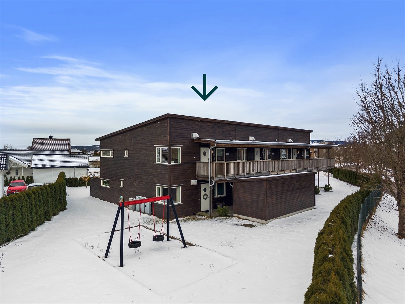 Borettslaget disponerer en koselig hage Galleribilde