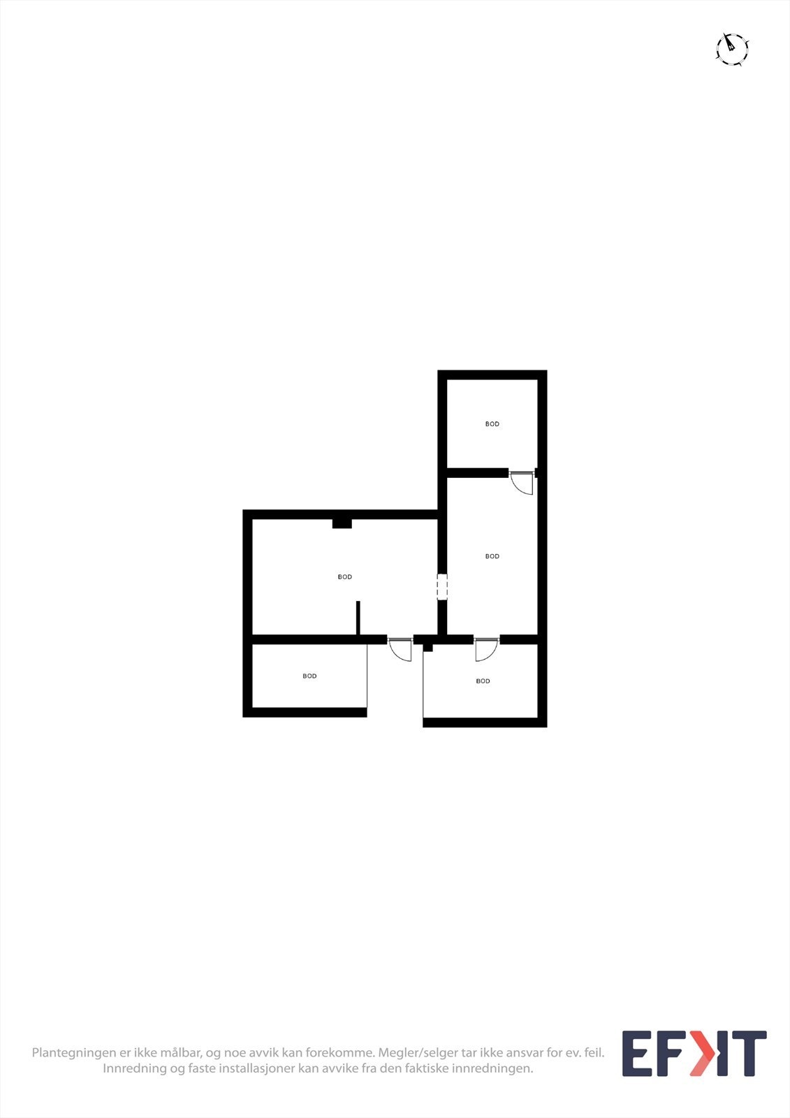 Plantegning - Krypkjeller/underetasje. Galleribilde