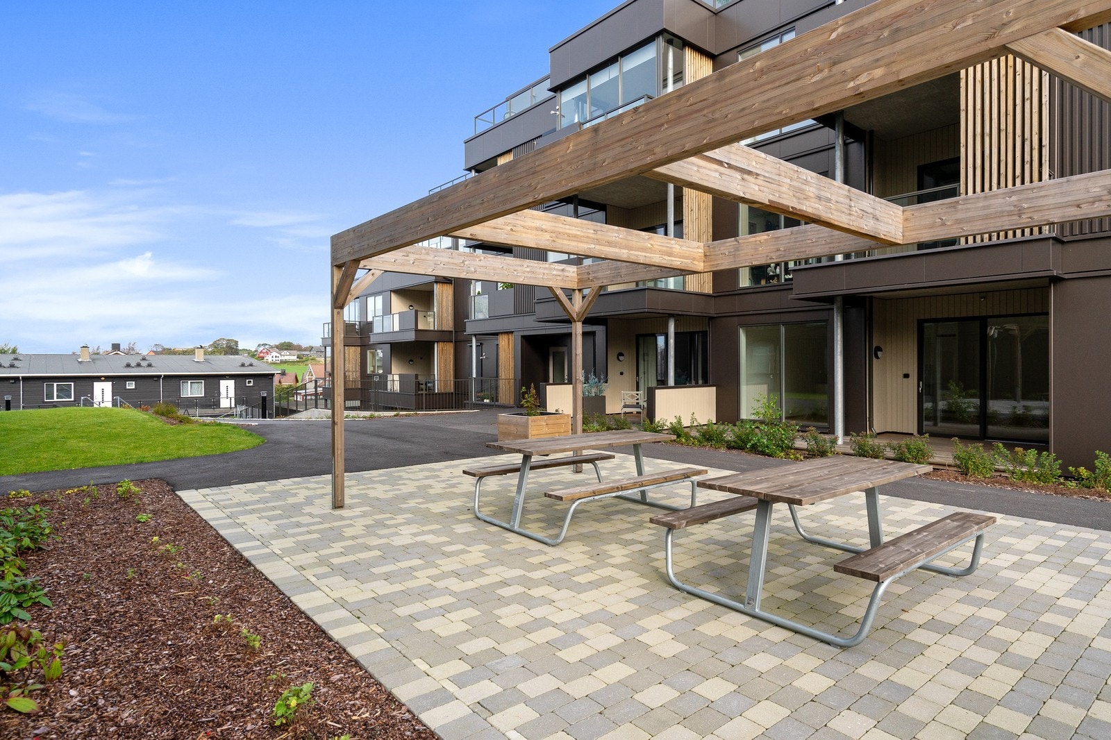 Felles uteområde. Galleribilde