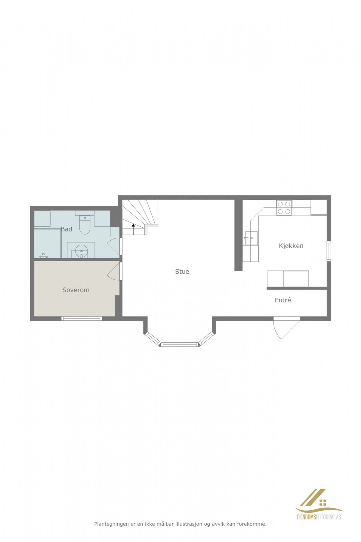 Plantegning første etasje Galleribilde