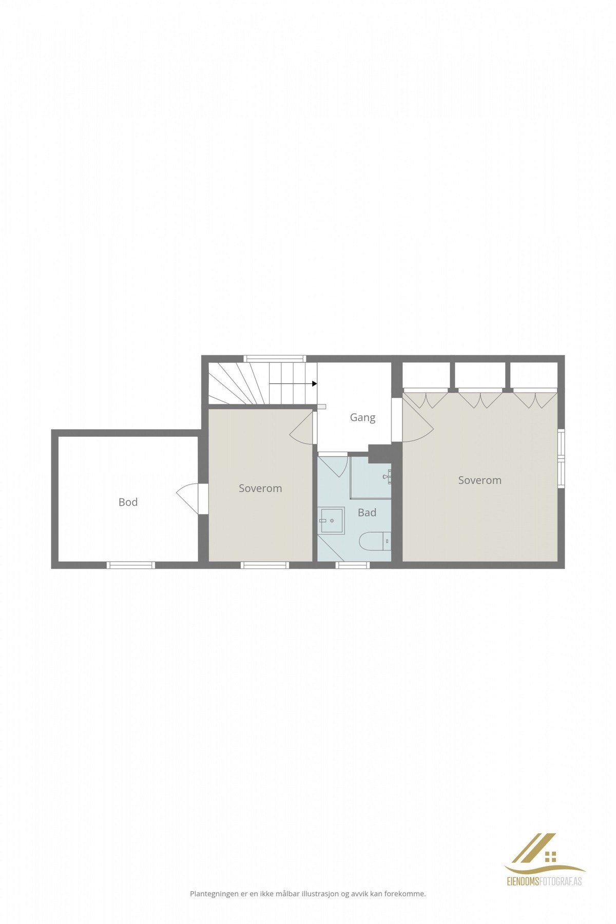 Plantegning andre etasje Galleribilde