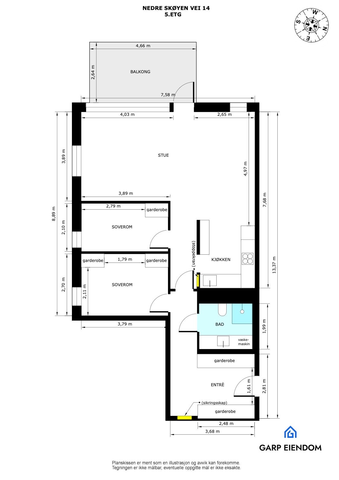 Plantegning Galleribilde