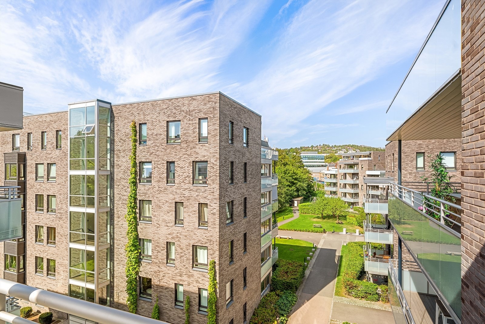 Fantastisk utsikt fra balkongen Galleribilde