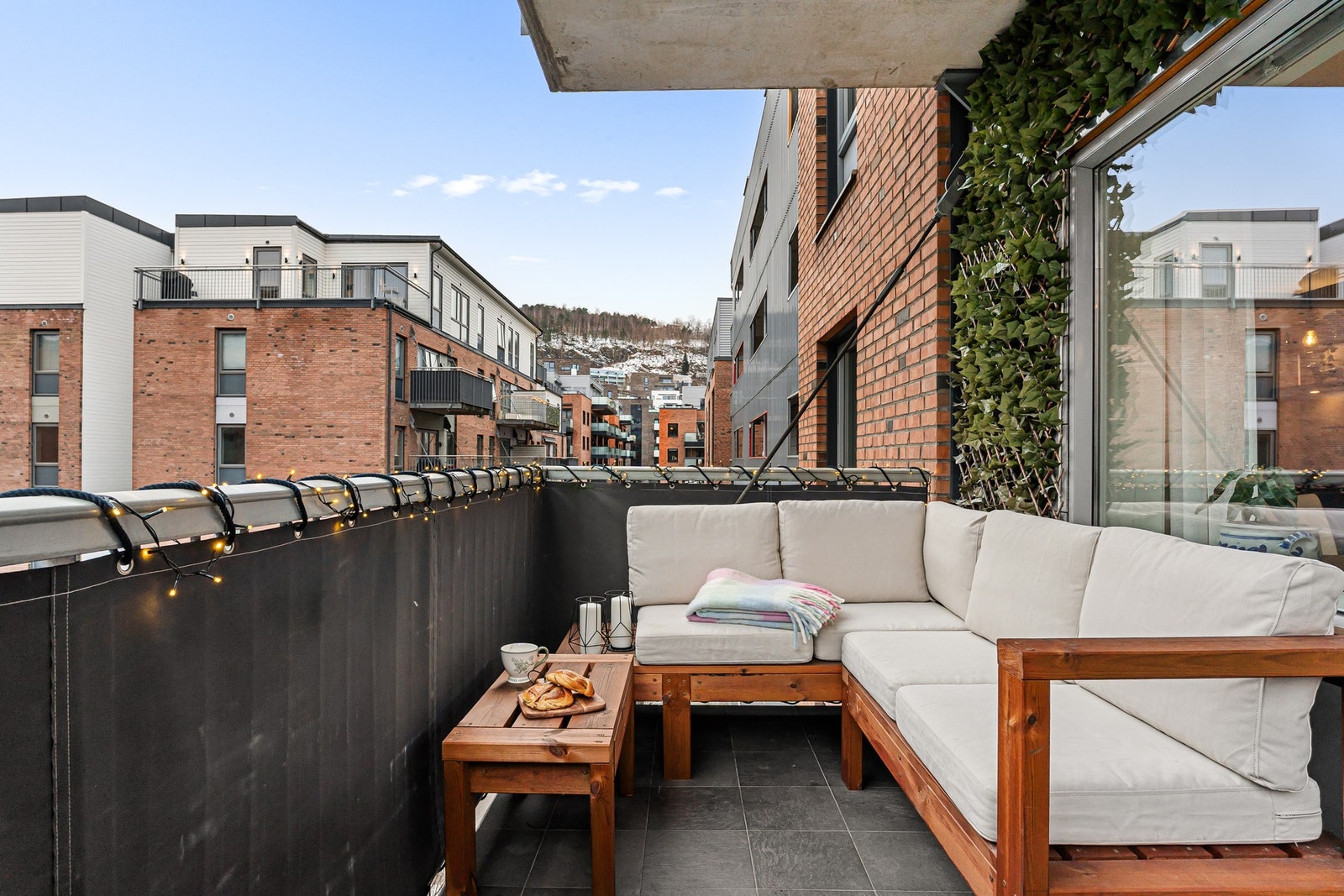 Her er det god plass til sittegruppe og fine morgenforhold. Galleribilde