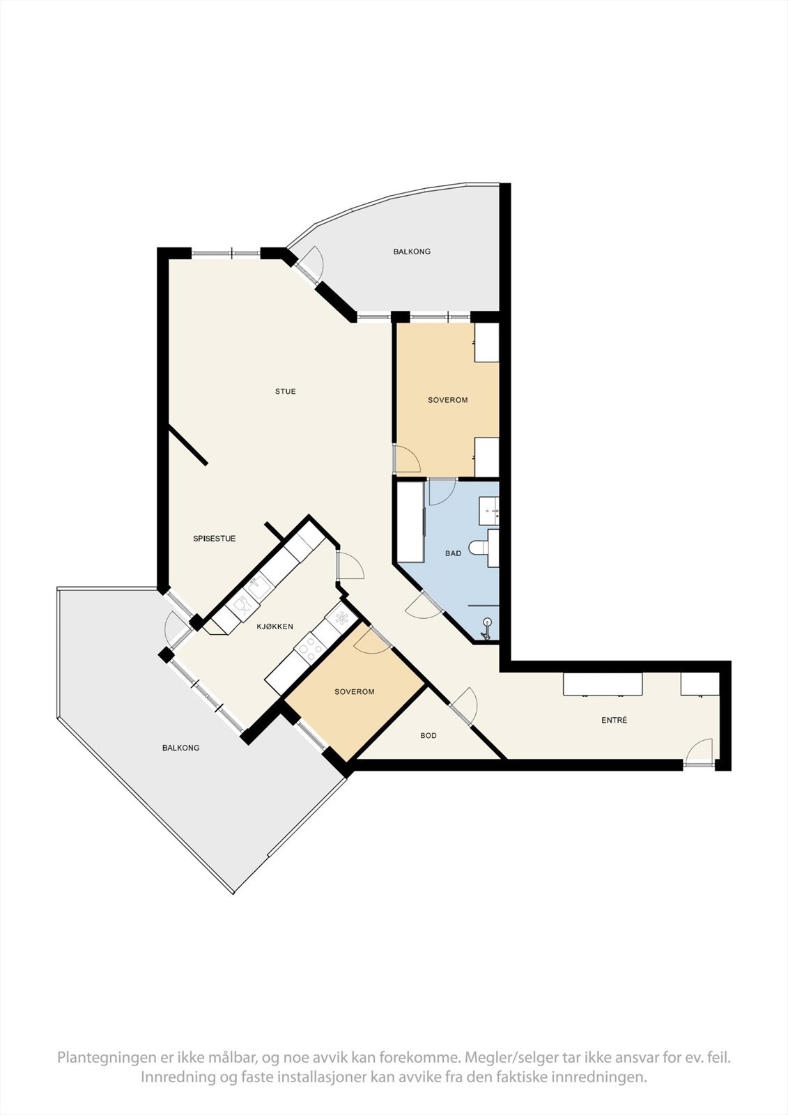 Plantegning 3. etasje Galleribilde