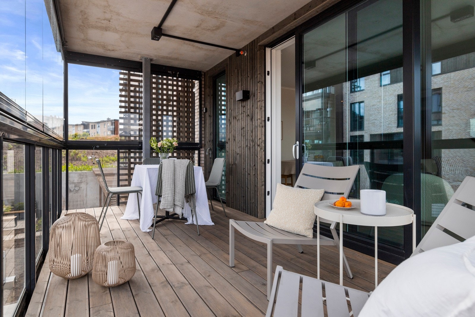 Balkong som er innglasset Galleribilde