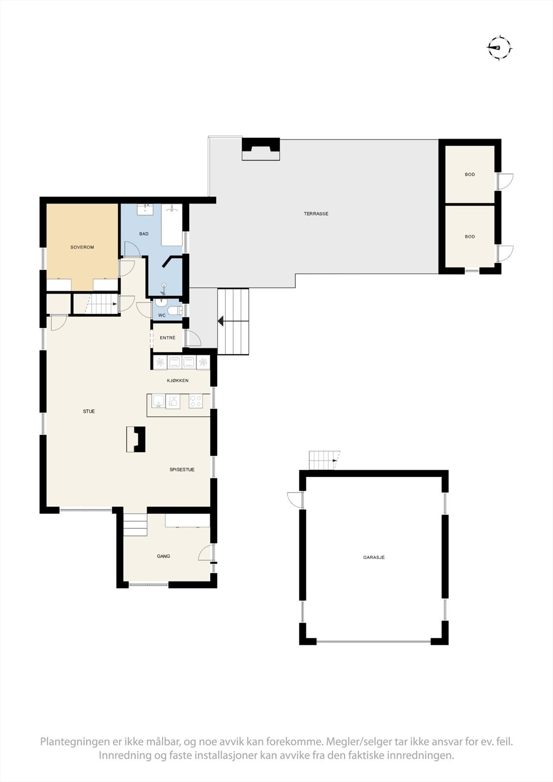 Plantegning 1. etasje. Galleribilde