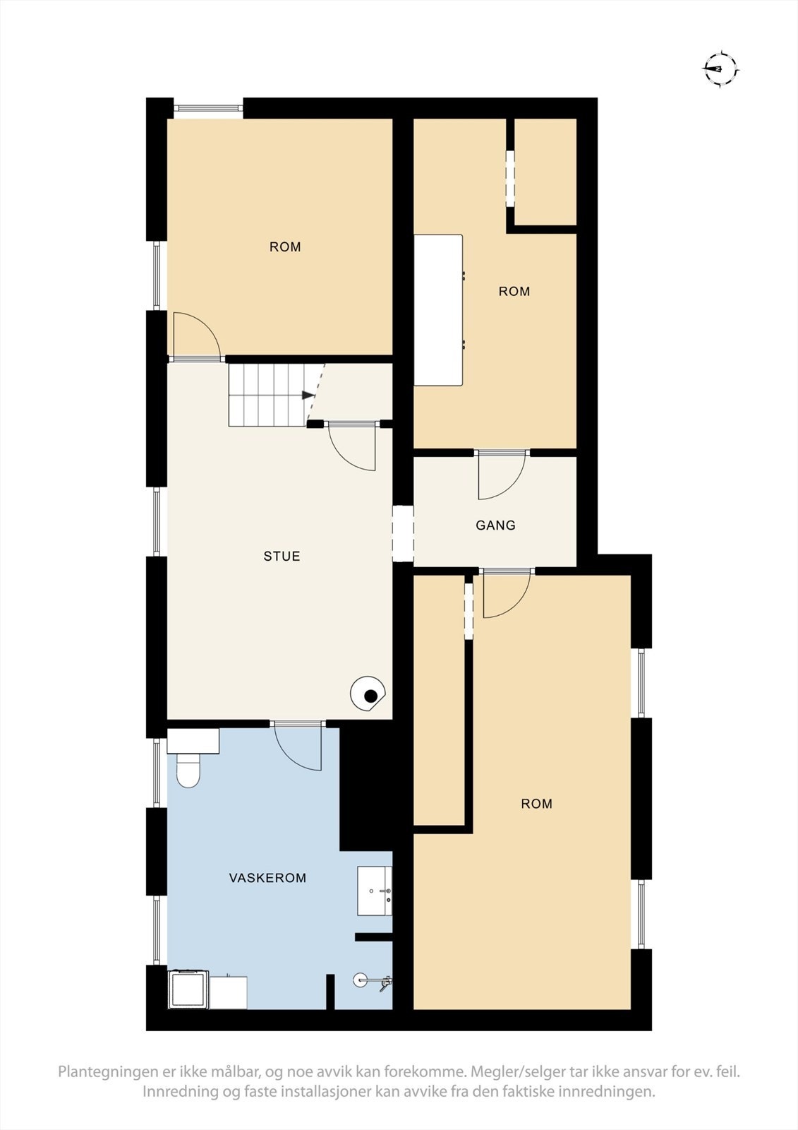 Plantegning underetasje. Galleribilde