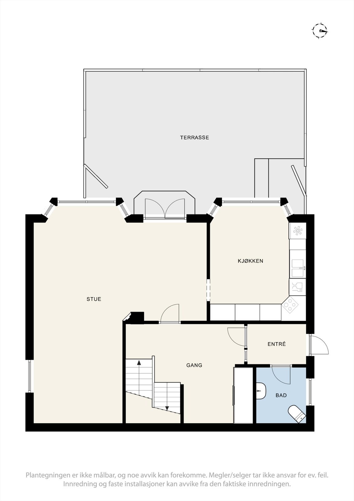 Plantegninger 1. etasje Galleribilde