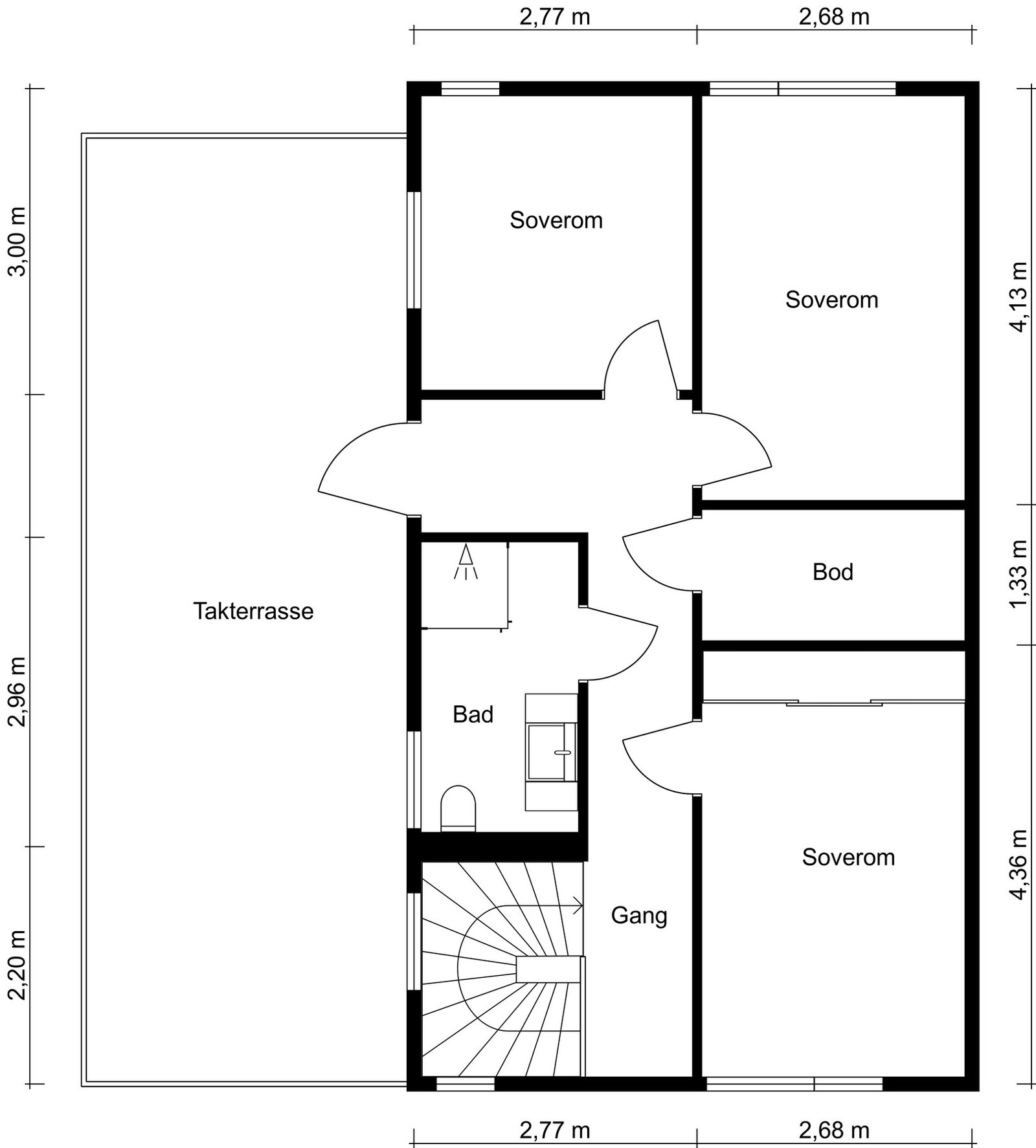 Plantegning 2. Etasje. Galleribilde