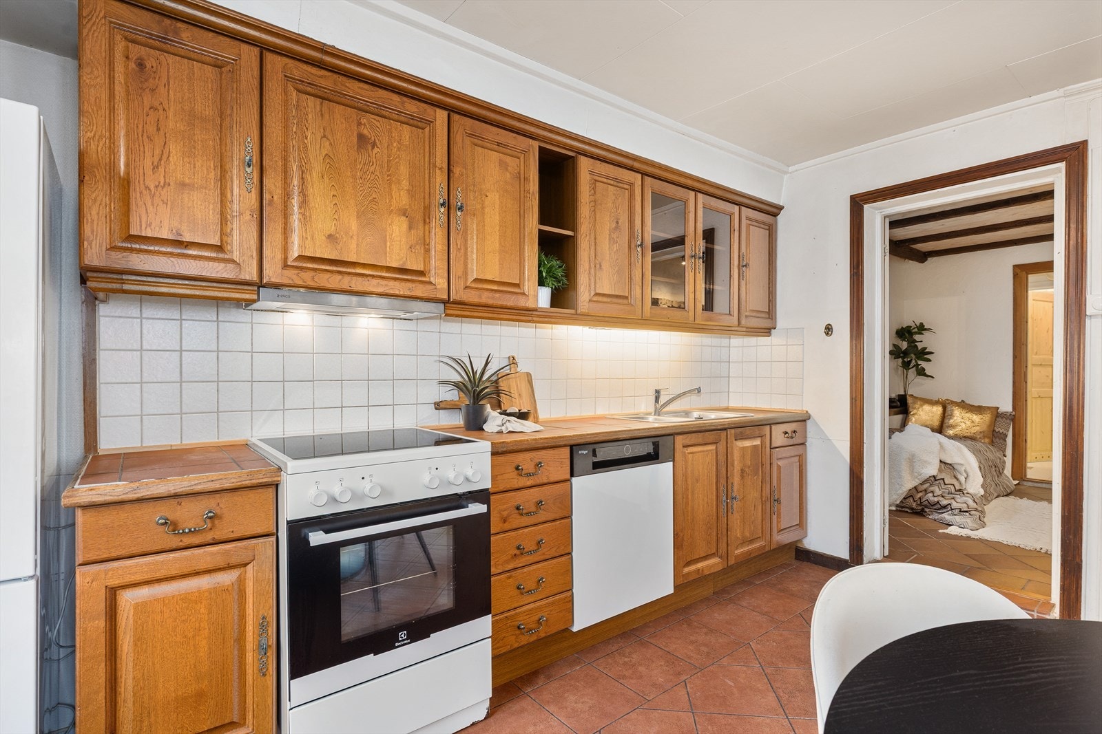 Kjøkken med fronter i heltre eik Galleribilde