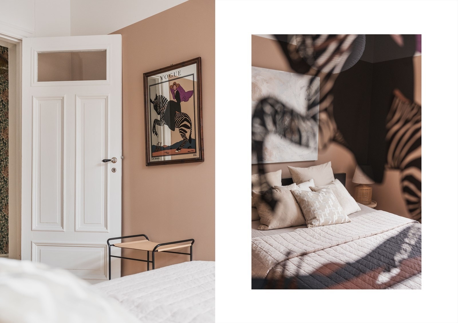 Originale, profilerte dører er bevart i leiligheten. Galleribilde